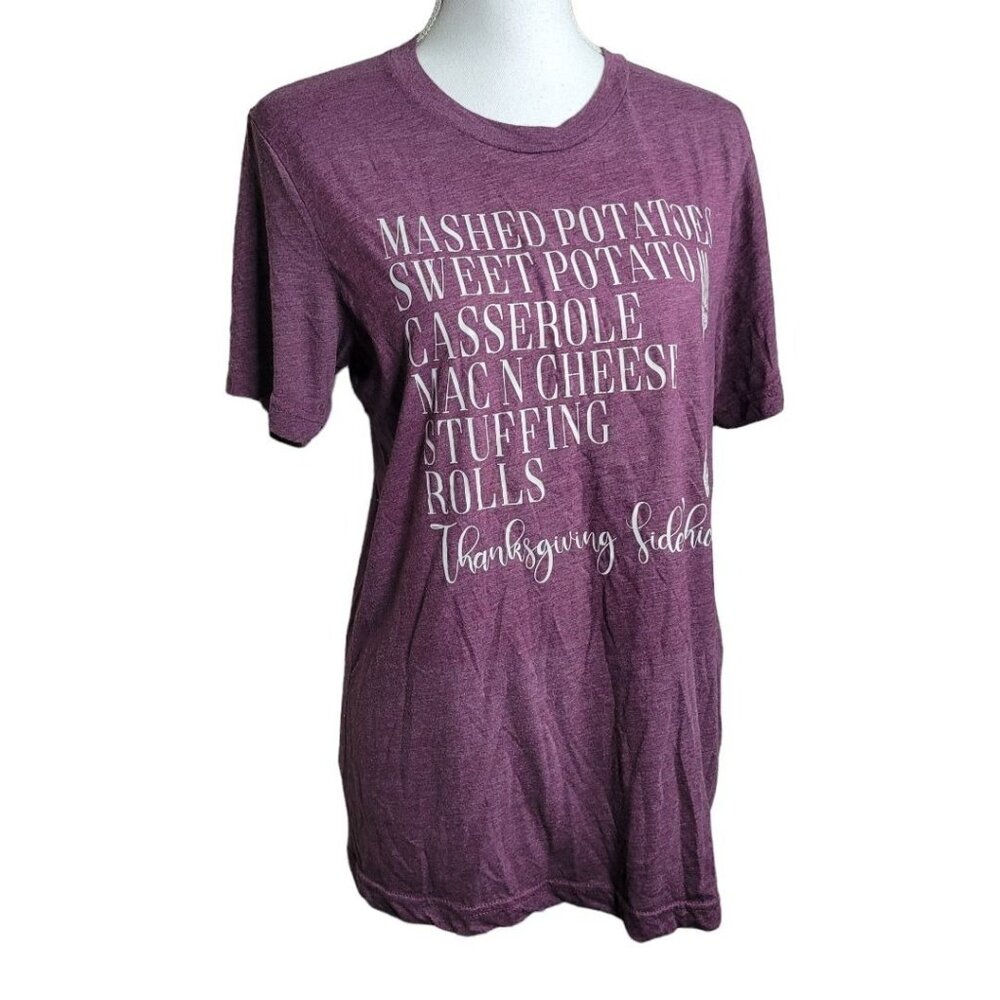 Bella Canvas Thanksgiving‎ Side Chick Holiday Tee Shirt Womens Medium